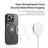 Rock Guard Touch Matte Series Magnētiskais viedtālruņa apvalks Iphone 16 Pro Max zils