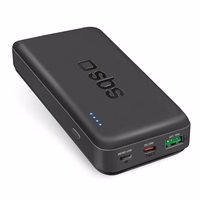 Portatīvais lādētājs SBS TTBB20000PD20K 20000 mAh 20W PD USB-C, USB-A, Micro-USB - melna