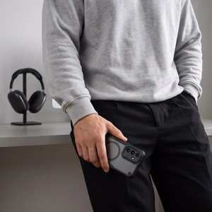 Tech-Protect Rugged Shield MagSafe maciņš, paredzēts Samsung Galaxy A17 / A18 / A26 4G / 5G, matēti melns