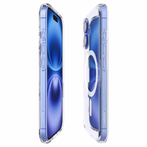 Spigen Ultra Hybrid "T" Magnētiskais iPhone 16 viedtālruņa apvalks - Balts