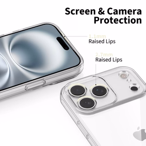 Tech-Protect FlexAir viedtālruņa apvalks iPhone 17 Pro - caurspīdīgs