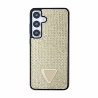 Guess Rhinestone Triangle viedtālruņa apvalks Samsung Galaxy S24+ - zelta