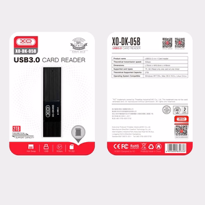 XO karšu lasītājs 2 in 1 DK05B USB 3.0 melns