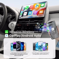 Bezvadu CarPlay/Android Auto adapteris Ottocast Mini Cube melns