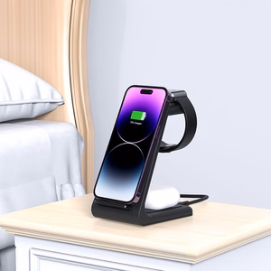 Tech-Protect QI15W-A36 3in1 uzlādes stacija Apple ierīcēm - melna