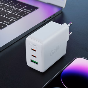 Acefast ātrais lādētājs GaN (2xUSB-C / USB-A) PPS / PD / QC4+ 65W melns (A41)