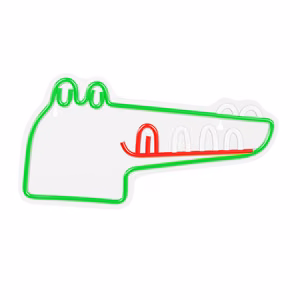 Neon PLEXI LED JURASSIC CROC green FLNJ03 Forever Light