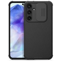 Nillkin CamShield Pro apvalks Samsung Galaxy A55 ar kameras vāciņu - melns