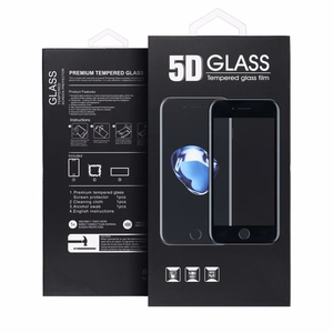 Aizsargstikls 5D Full Glue Tempered Glass paredzēts Samsung Galaxy A14 4G / A14 5G - melns