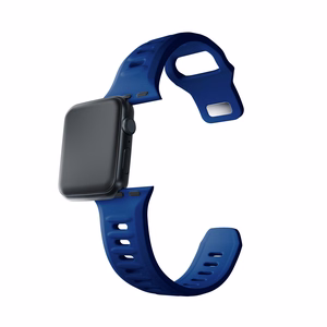 3mk silikona siksniņa Apple Watch, 38/40/41/42 mm, zils, mazais izmērs