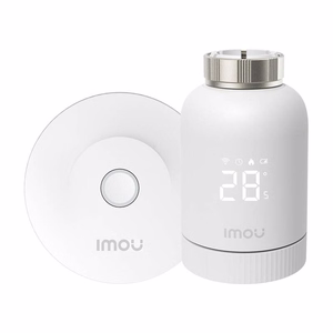 ZigBee termostatiskās galvas komplekts IMOU KIT-TRV1-EU-2 ar 6 adapteriem un vārteja