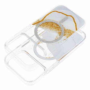 Ar MagSafe saderīgs Golden maciņš iPhone 17, balts