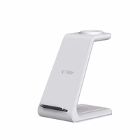 Tech-Protect QI15W-A36 3in1 uzlādes stacija Apple ierīcēm - balta
