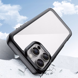 Outer Space viedtālruņa apvalks ar gēla rāmi iPhone 16 Pro Max - melns