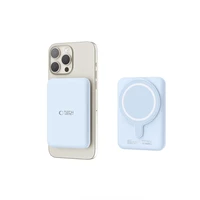 Tech-Protect LifeMag PB10 portatīvais lādētājs ar MagSafe 5000mAh 15W USB-C ports - zila + USB-C kabelis