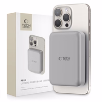 Portatīvais lādētājs Tech-Protect PB11 LifeMag MagSafe 10000 mAh - titāna