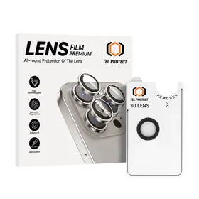 Aizsargstikls objektīvam Tel Protect 3D Lens Aramid Series viedtālrunim iPhone 17 Air melns