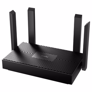 Cudy WR1500 bezvadu maršrutētājs Gigabit Ethernet divjoslu (2.4 GHz / 5 GHz) melns