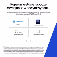 HP Z2 Tower G1i Intel Core Ultra 7 265 16 GB DDR5-SDRAM 512 GB SSD NVIDIA RTX A400 Windows 11 Pro AI Workstation, AI PC melns