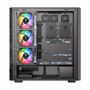 MODECOM Volcano AQ500 ARGB Midi melns