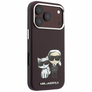 KARL LAGERFELD maciņš IPHONE 18 Pro /17 Pro saderīgs ar MagSafe (Bodies Sketch) (krāsa: bordo)