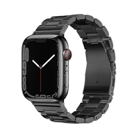 FORCELL F-DESIGN FA10 nerūsējošā tērauda siksniņa APPLE Watch 42 / 44 / 45 / 49 mm melna
