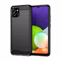 Carbon Case elastīgs apvalks Samsung A03S EU (166.5) melns