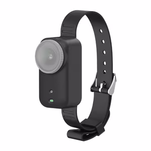 Silikona siksna / mājdzīvnieka kaklasiksna Puluz DJI Osmo Nano (melna)