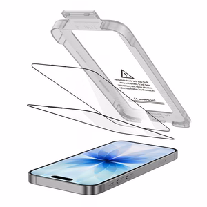 Tech-Protect Quick Set+ 2 komplekts rūdīts stikls iPhone 17 - melns