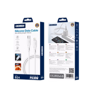 JELLICO kabelis B24 USB-C - Lightning PD 30W 1M Balts