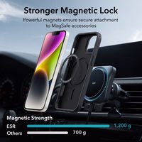 ESR Classic Hybrid Halolock Magnētiskais viedtālruņa apvalks MagSafe iPhone 14 Plus - Melns