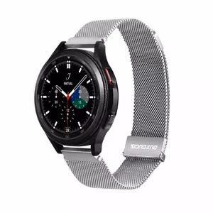 DUX DUCIS siksniņa MILANESE nerūsējošā tērauda magnētiskais 20 mm sudraba