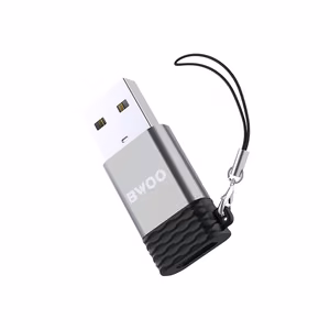 BWOO адаптер USB-C - USB серый OTG BZ-38