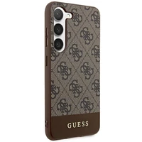Guess 4G Stripe Collection viedtālruņa apvalks Samsung Galaxy S24+ - brūns