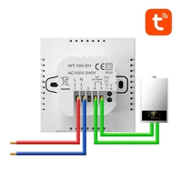 Avatto ZWT100 3A ZigBee viedais DHW boilera termostats TUYA