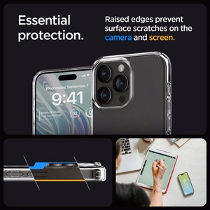 Spigen Ultra Hybrid viedtālruņa apvalks iPhone 15 Pro - caurspīdīgs matēts