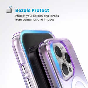 Speck Presidio2 Lux MagSafe vāciņš ierīcei iPhone 16 Pro, violets un caurspīdīgs