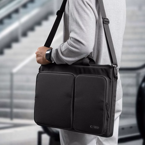 Tech-Protect Defender soma 17" portatīvajam datoram - melna