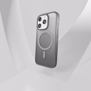Puro Gradient MagSafe Silikona Viedtālruņa Apvalks iPhone 16 Pro Max - Sudraba