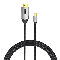 USB-C uz HDMI 2.0 kabelis Vention CRBBG, 1,5 m, 4K 60Hz (melns)