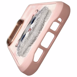 Nimmy Lielās acis mājdzīvnieks 2.0 Kaķa viedtālruņa apvalks iPhone 16 Pro Max - rozā