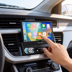 Automašīnas radio Kruger&Matz KM2018 ar izbīdāmu 7 collu ekrānu, CarPlay/Android Auto