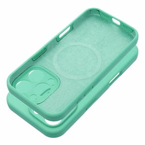 Case for iPhone 16 PRO Silicone 2mm (camera protection) compatible with MagSafe mint