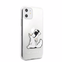 Karl Lagerfeld Choupette Fun viedtālruņa apvalks iPhone 11 / Xr - caurspīdīgs