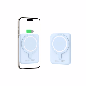 Tech-Protect LifeMag PB10 portatīvais lādētājs ar MagSafe 5000mAh 15W USB-C ports - zila + USB-C kabelis