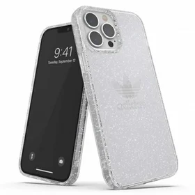 Adidas OR aizsargstikls ar spīdumiem iPhone 13 Pro Max - caurspīdīgs sudrabs