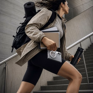 Spigen AirSkin MagFit MagSafe vāciņš Samsung Galaxy Z Fold 8, caurspīdīgs un balts