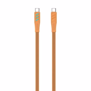 Havit CB6254 - USB Type C uz USB Type C uzlādes kabelis, 1 m (oranžs)