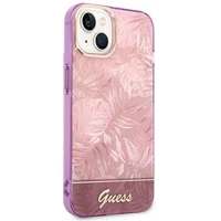 Guess GUHCP14MHGJGHP iPhone 14 Plus 6.7 "rozā/rozā cietais apvalks Jungle Collection