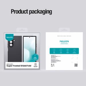 Nillkin Super Frosted Shield Fold magnētisks maciņš Samsung Galaxy Z Fold 8 Ultra ar MagSafe atbalstu – melns